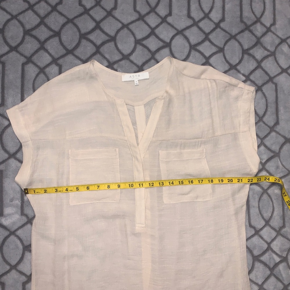 Astr The Label Button Back Gauze Tunic M - image 8